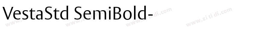VestaStd SemiBold字体转换
